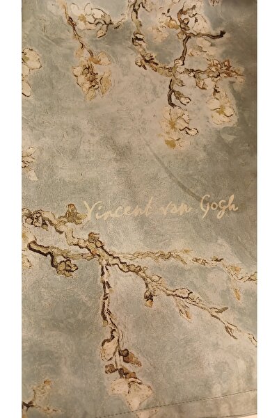 ARMANDA Van Gogh İmzalı Almond Blossoms Desen Şal