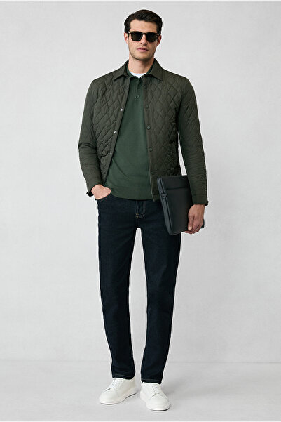 Kiğılı Regular Fit Polo Neck Plain Knit Sweater