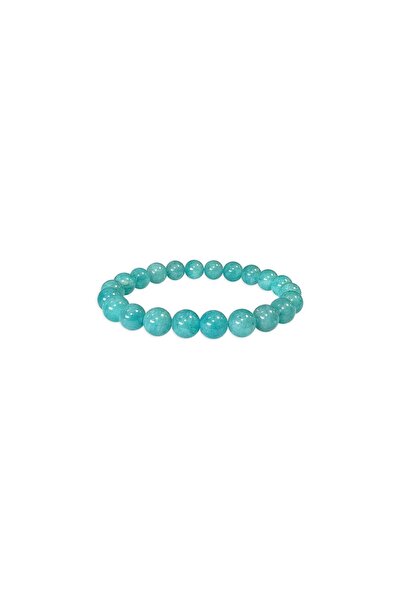 LAXMİ Amazonite bracelet 8mm AA, for communication and cellular regeneration