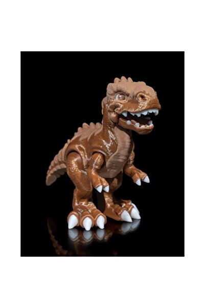 OEM Articulated T-Rex Dinosaur Figurine 3D Printed, Brown, 11 cm