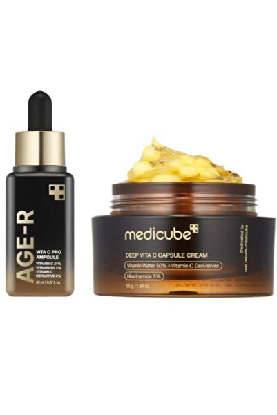 Medicube Deep Vita C Capsule Cream 55g + Age-R Vita C Pro Ampoule 20ml