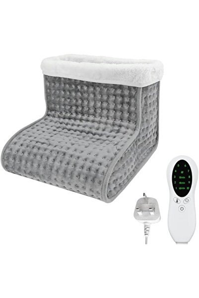 NALACAL مدفأة قدم كهربائية، مصنوعة من الصوف الناعم، مزودة بمنفذ USB، و5 إعداد...