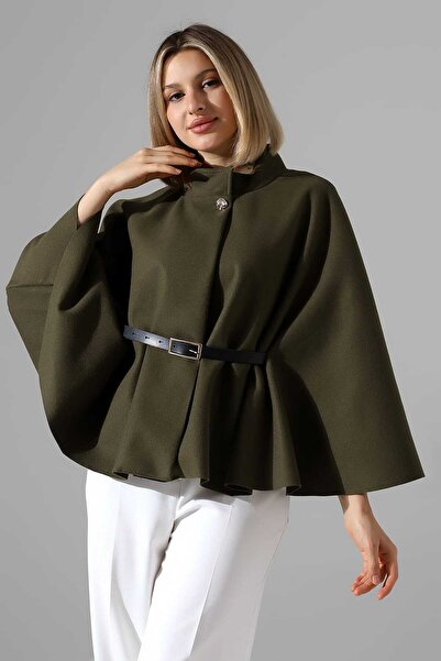 Pulli Collection Παντζόνι με λεπτομέρεια από χρυσό κουμπί και ζώνη