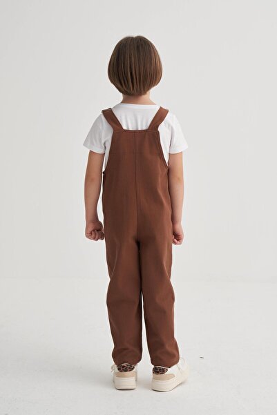 Cigit Gabardin Salopet 2-7 Years Old Brown