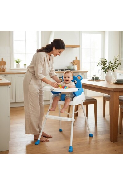 NOVOKIDS Scaun de masa 3 in 1 pentru copii si bebe NOVOKIDS™ Teddy Bear, model Ursulet