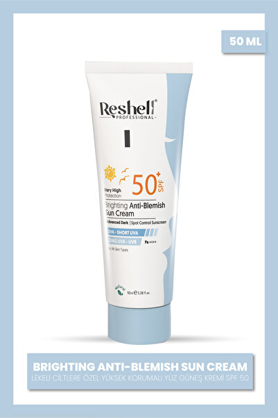 Reshell Lekeli Ciltlere Özel Yüksek Korumalı Yüz Güneş Kremi Spf 50