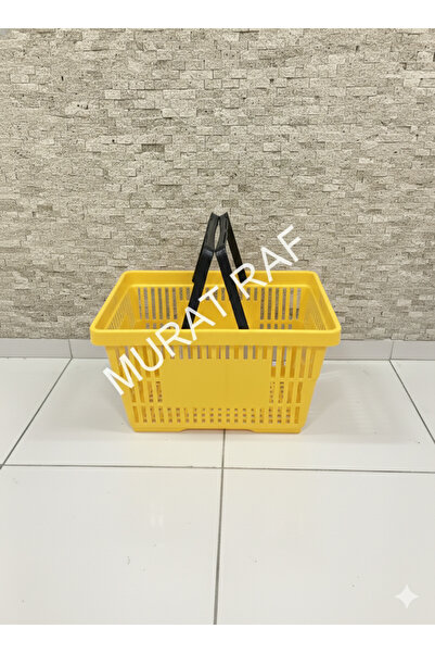 MURAT RAF سلة تسوق يدوية سعة 22 لتر، مجموعة من 3 قطع