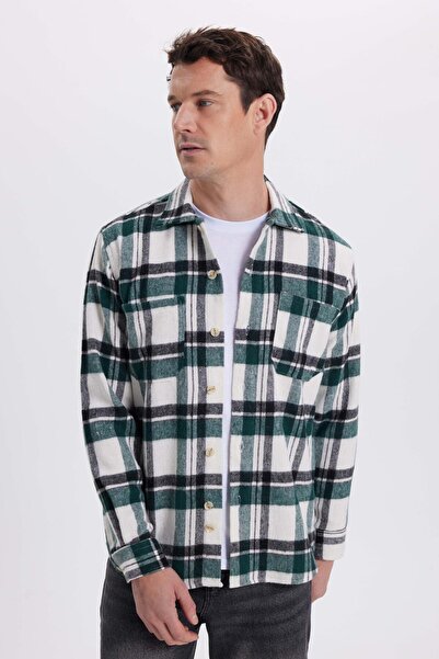 Tudors Men's Regular Fit Classic Cut Double Pocket Winter Lumberjack Checkered Shirt