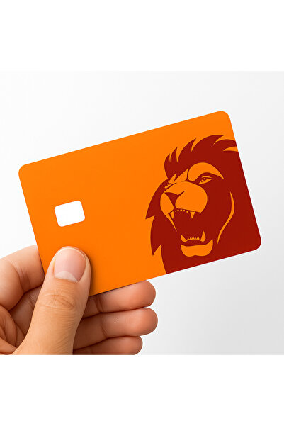 REF ASLAN | Premium Yapışkanlı Kredi Kartı Sticker