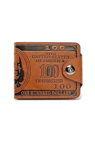 OEM Portofel bărbătesc, piele ecologică, 12 compartimente, design 100 USD, bu...