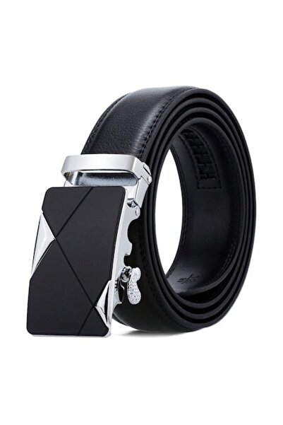 OEM Men's belt CB3ARN, automatic buckle, adjustable, 125 cm, black