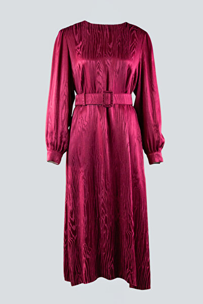 IDYL Belted Printed Midi Dress