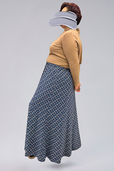 EN WOMAN Viscose Crinkle Patterned 8 Piece Long Women's Prayer Skirt
