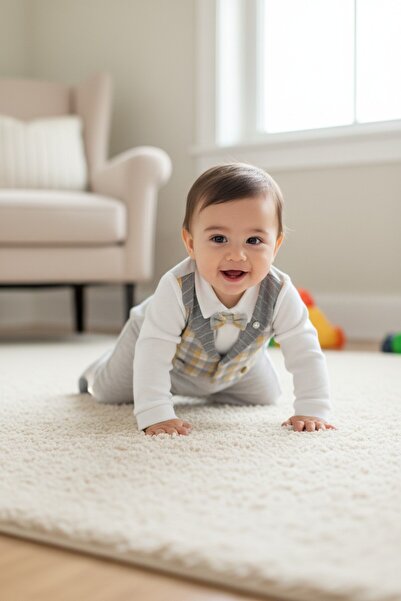 Babydola Baby Combed Cotton Snap-On Romper