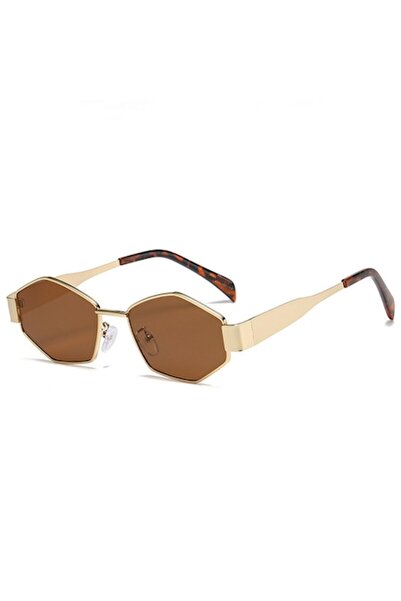 OEM Women's sunglasses, brown lenses, metal frame, multicolor