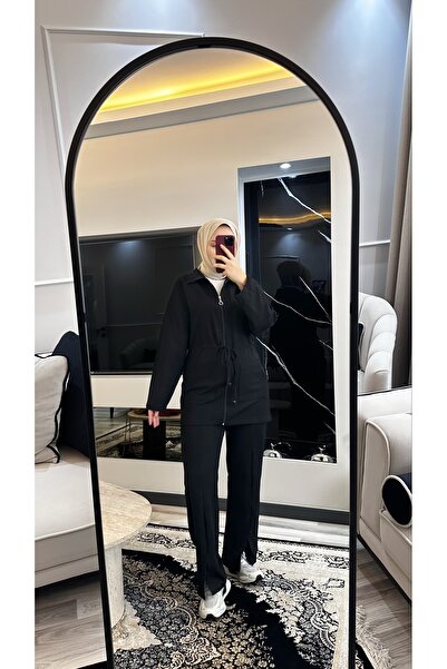 moda paketi Σετ Βάφλας Χιτζάμπ |   Μοντέλο με φερμουάρ και κορδόνια