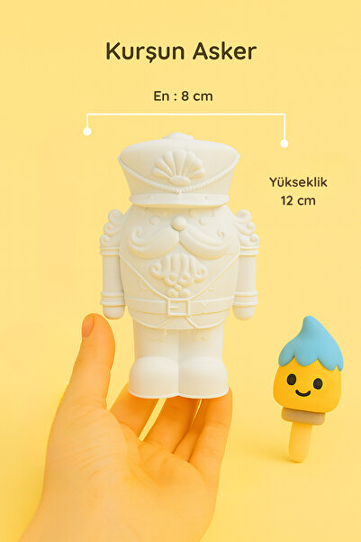 Lead Soldier Paintable Trinket – 12 cm | Special Design for Workshop & Hobby