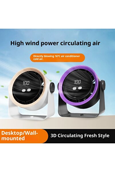 STLA FSZ01 Desktop Fan Digital Display Brushless Motor 100 Speed Settings