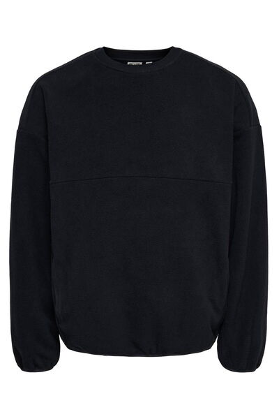 ONLY &Sons Erkek Regular Fit Crew Neck Sweatshirt Polar Dokulu Rahat