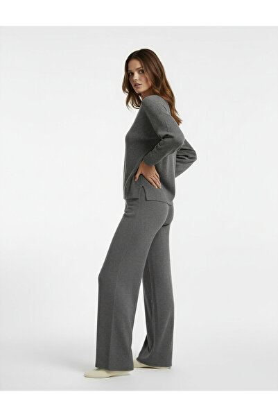 Koton Long Sleeve Comfortable Fit V-Neck Pajama Top