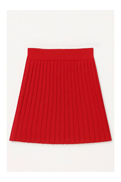 kidstalya Red Knitwear Sparkly Skirt