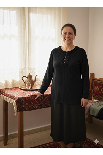 Calen Corded Fabric Patterned Mother's Combed Cotton