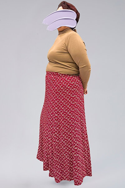 EN WOMAN Viscose Crinkle Patterned 8 Piece Long Women's Prayer Skirt