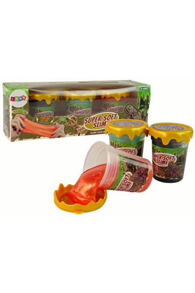 Toybox 3 Pack Slime Kit – Fluffy, Glitter Slime, Non-Sticky Sensory Toy for Kids