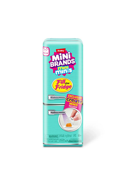 GIOCHI PREZIOSI Mini Brands Mini Buzdolabı Seti – Işıklı Mini Fridge + Mini Yiyecek Aksesuarları Oyuncak