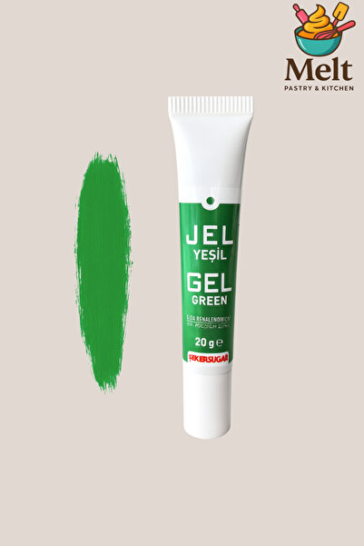 MELT PASTRY&KITCHEN ŞEKER & SUGAR Yeşil Jel Gıda Boyası 20 gr.