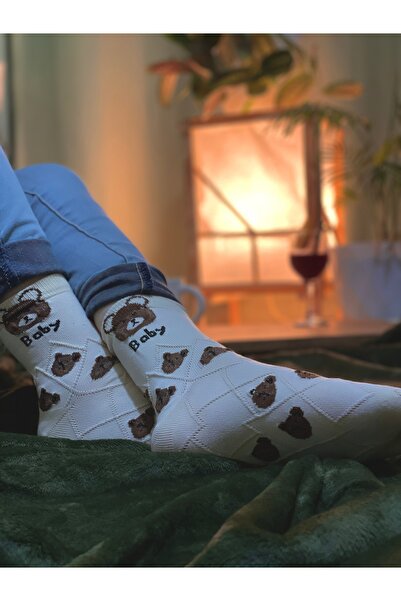 magıcgrange Set of 4 Women's Long Socks – Special Design, New Season, Soft Comfortable Fit, Women's Long Socks