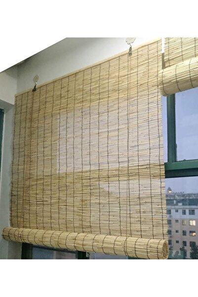 Generic ستائر دوارة من الخيزران FFD، فلترة للضوء بنسبة 70%، مقاومة للماء، راف...