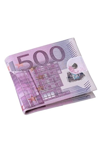 OEM Unisex Wallet, 500 Euro Design, 4 Compartments, Multicolor