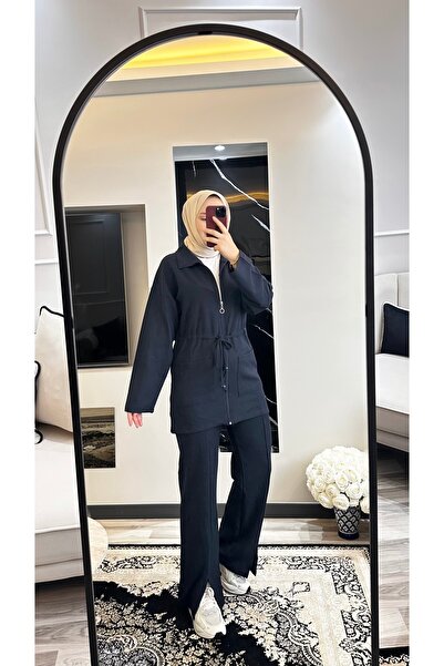 moda paketi Σετ Βάφλας Χιτζάμπ |   Μοντέλο με φερμουάρ και κορδόνια