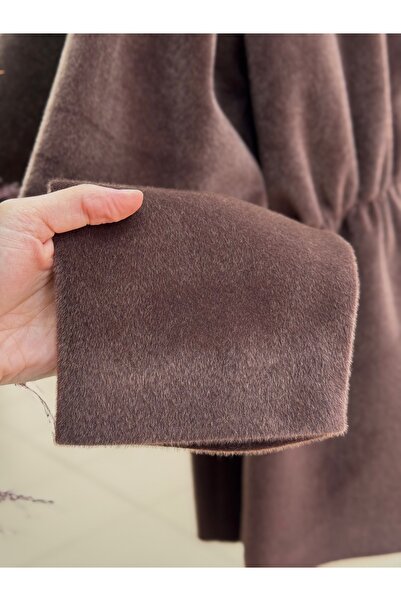 MİHRA STORE Fatiana Beli Sıkkımlı Fox Ceket-Bn4549 Aci Kahve