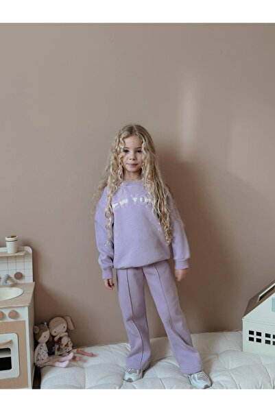 MİNİKO KİDS Girls' Wide-Leg Tracksuit Set