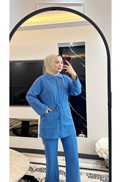 moda paketi Σετ Βάφλας Χιτζάμπ |   Μοντέλο με φερμουάρ και κορδόνια