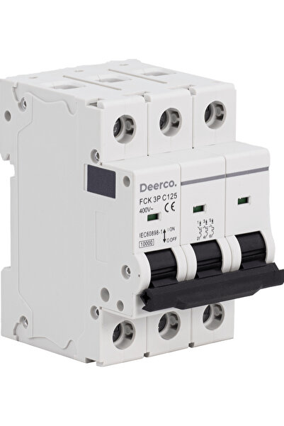 DEERCO Otomatik Sigorta 100 Amper 10KA C Tipi Dar Kasa