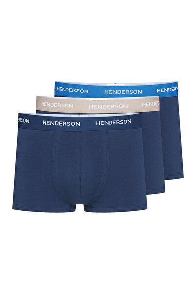 Henderson Men's Classic Boxer Shorts 3-Pack Cotton & Elastane Basic Underwear Comfortable | Kent