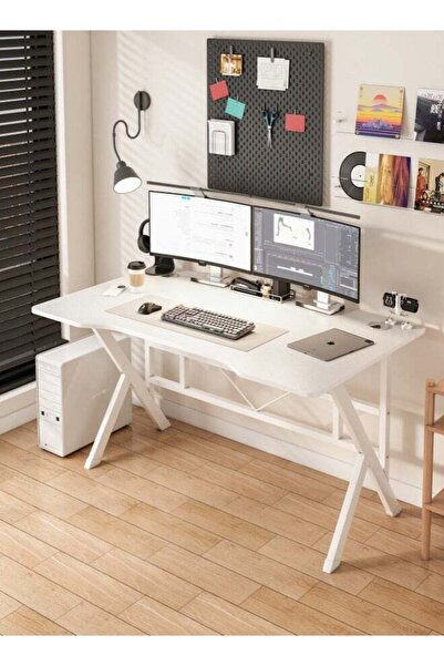 DASEN مكتب ألعاب ودراسة مريح من ألياف الكربون مقاس 120×75 سم