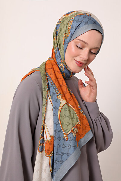 LuvenSara Chain Patterned Silk Shawl