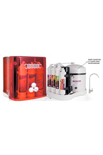 Express Water CLASS 5A POMPALI SU ARITMA CİHAZI ŞEFFAF KIRMIZI