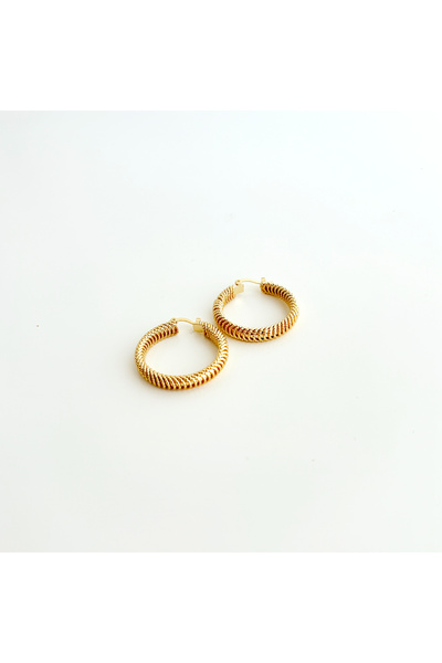 Boise Atelier Talyo Silver Steel Earring | Çelik Küpe