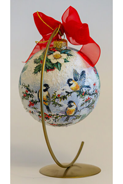 Kumiko Art Concave Christmas bauble D=10 cm