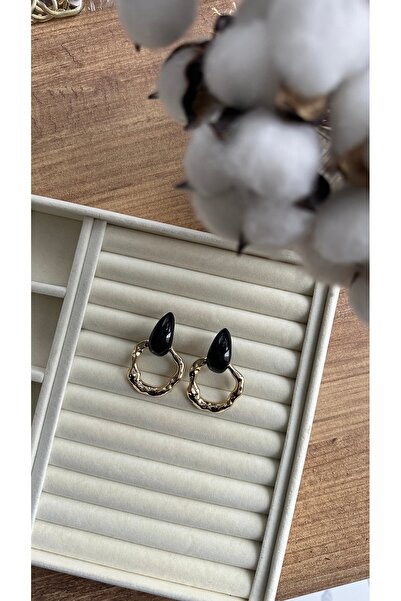 Rüya Drop Detail Hoop Earrings