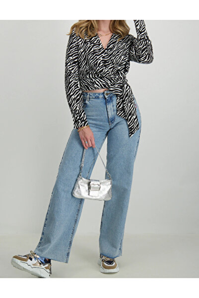 Vero Moda Top, Alb/Negru