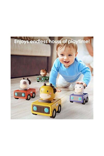 Generic Press and Go Car Toys for Toddlers 1-3 (4 Pack)