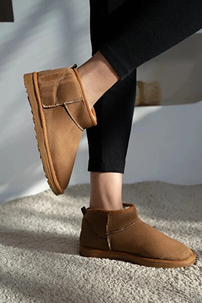 diya shoes Women's Ultra Mini Fur Lined Suede Boots 3cm