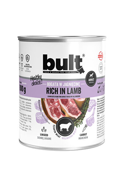 Other MOKRA KARMA DLA PSA BULT PUSZKA BOGATA W JAGNIĘCINĘ ZESTAW 12x800G