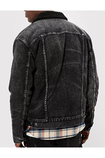 AMERICAN EAGLE Jacket, Black